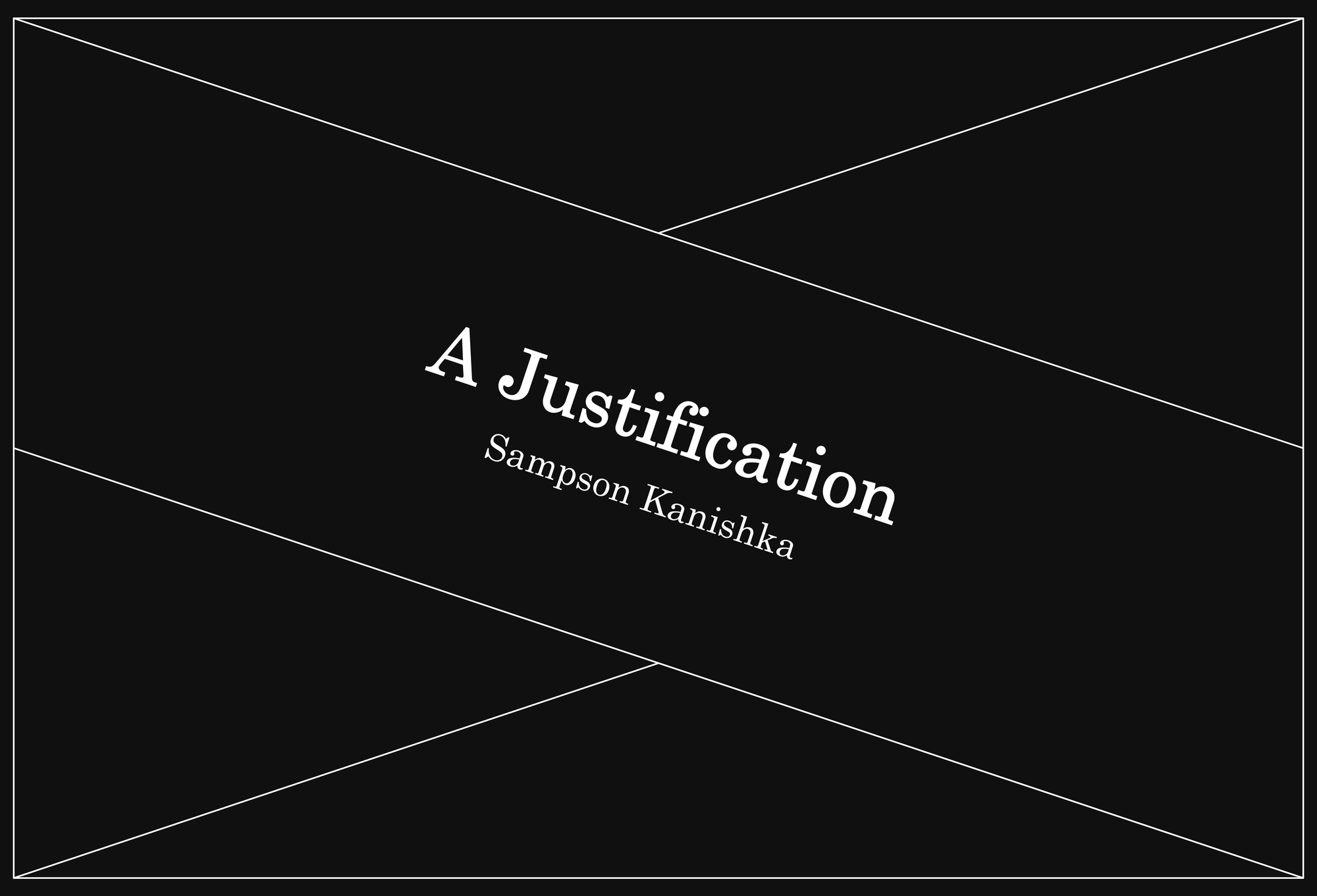 How to Build With a Pen: A Justification