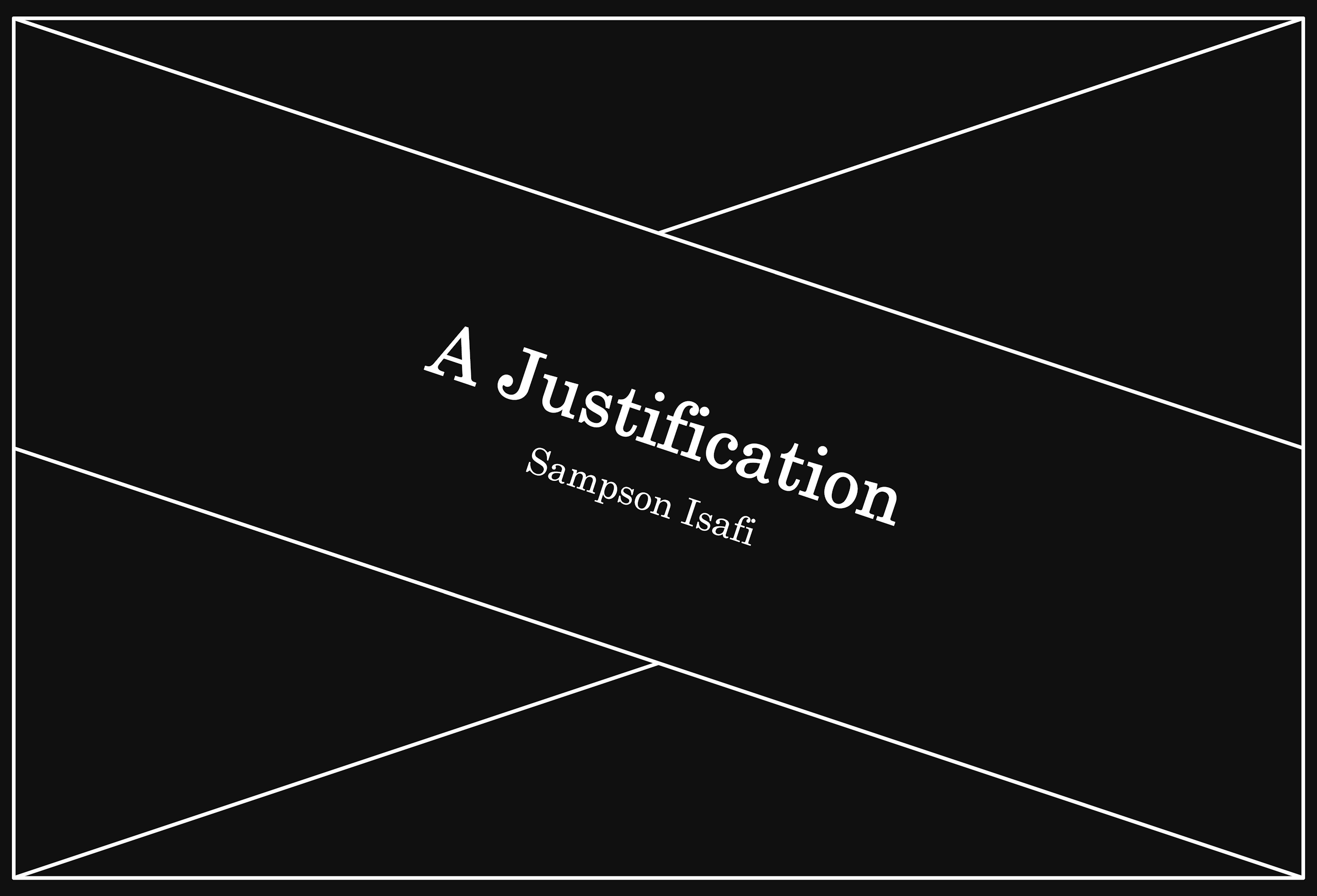 How to Build With a Pen: A Justification